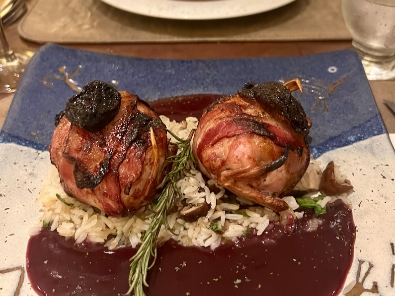 Dinner at Cuco Bistrô in Salvador, Brazil 