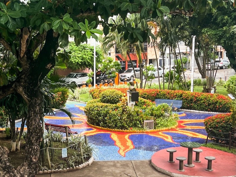 Street art in Rio Vermelho neighborhood of Salvador, Brazil 