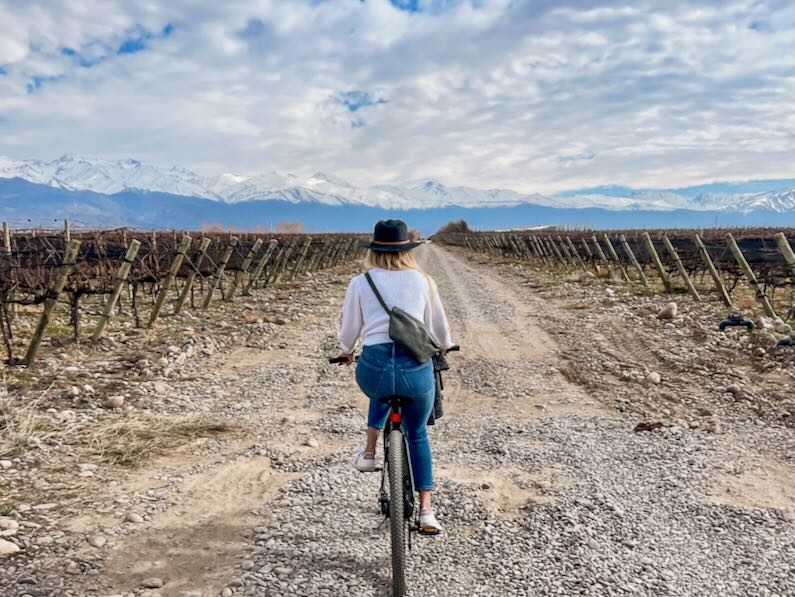 Bike riding in Uco Valley