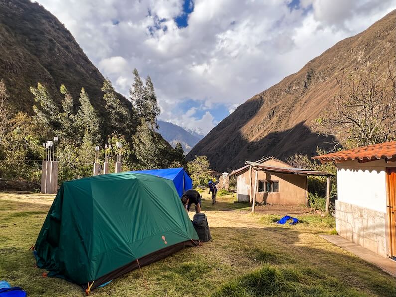 Wayllabamba Campsite on the Inca Trail