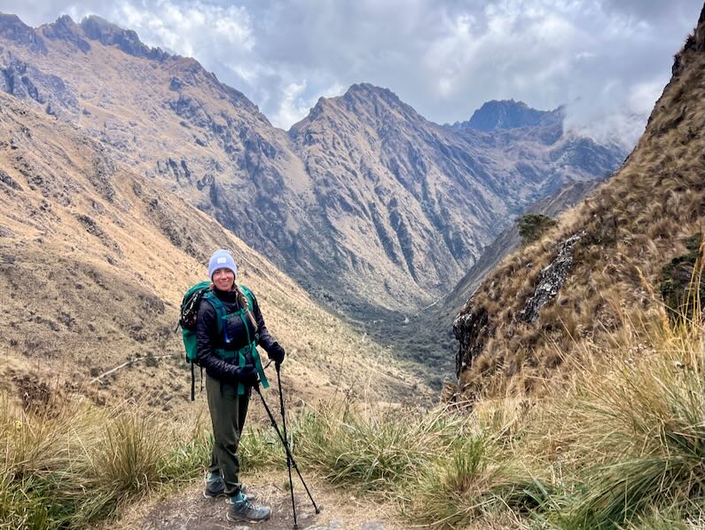 Descending Dead Woman's Pass as temperatures dropped