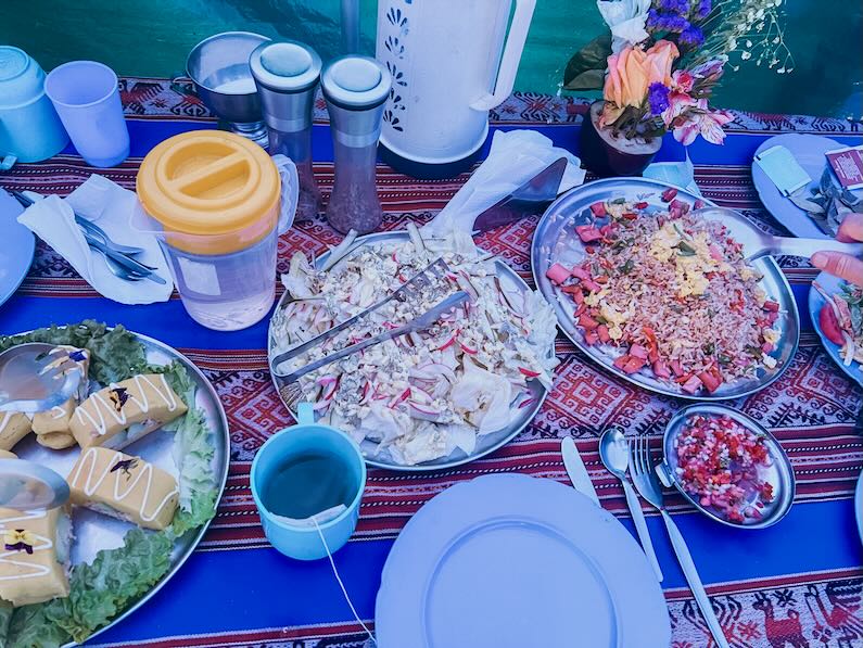 Dinner on the trail