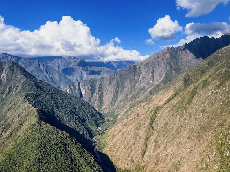 Views of the Urubama River from Intipata Ruins