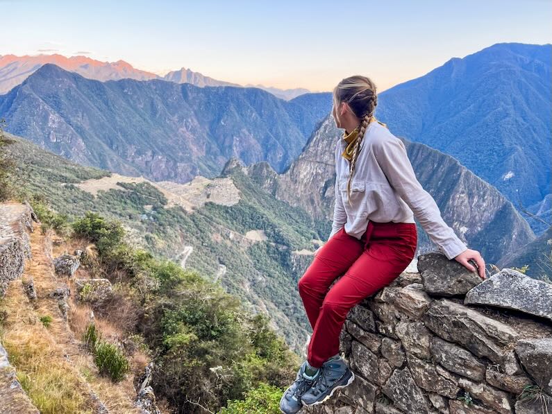 Views of Machu Picchu from the Sun Gate