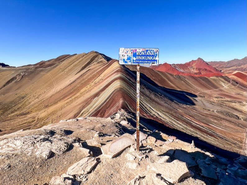 Rainbow Mountain in Peru