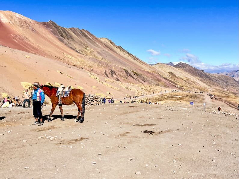 Horses at Rainbow Mountain