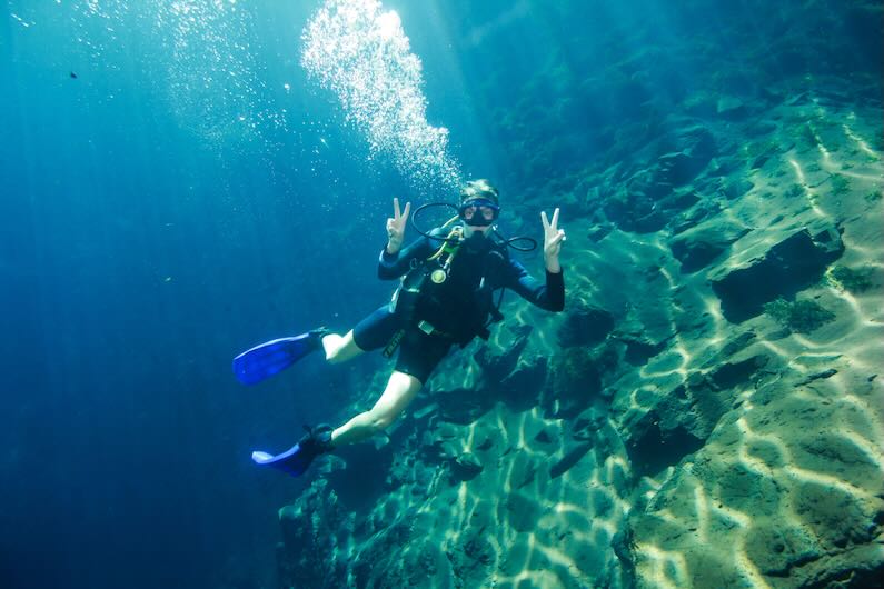 Scuba diving in Lagoa Misteriosa in Bonito