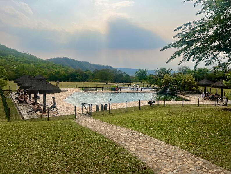 Pool and amenities at Boca da Onça tour