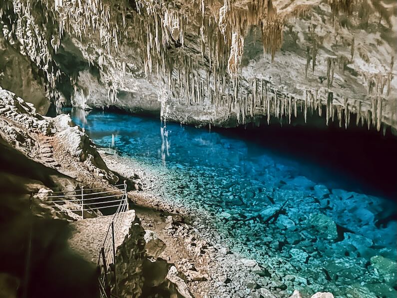 Gruta do Lago Azul  in Bonito, Brazil