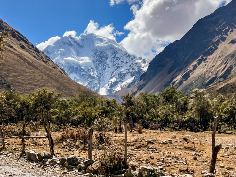 Mount Salkantay near Lake Humantay in Peru