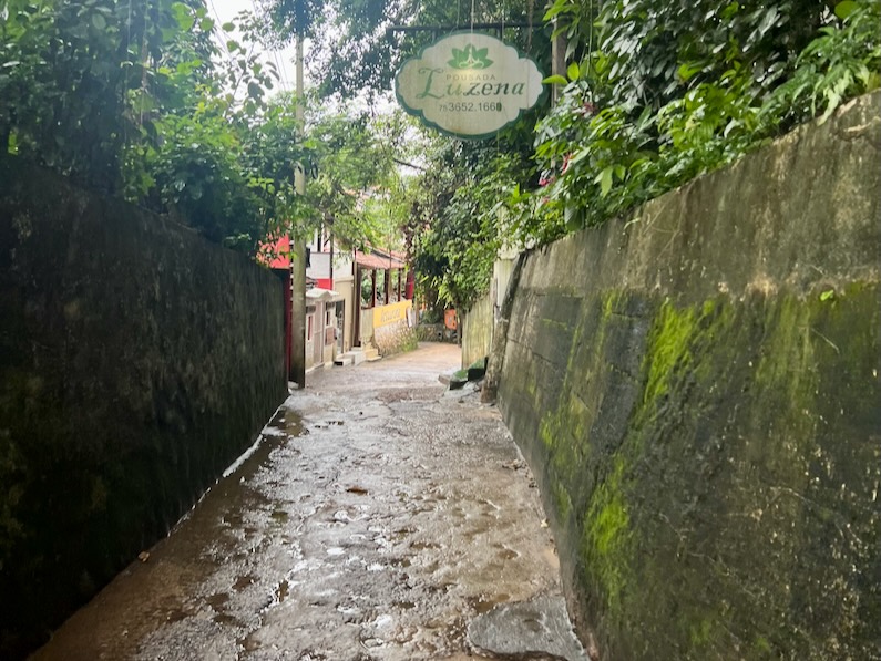 Narrow streets in Morro de São Paulo, Brazil