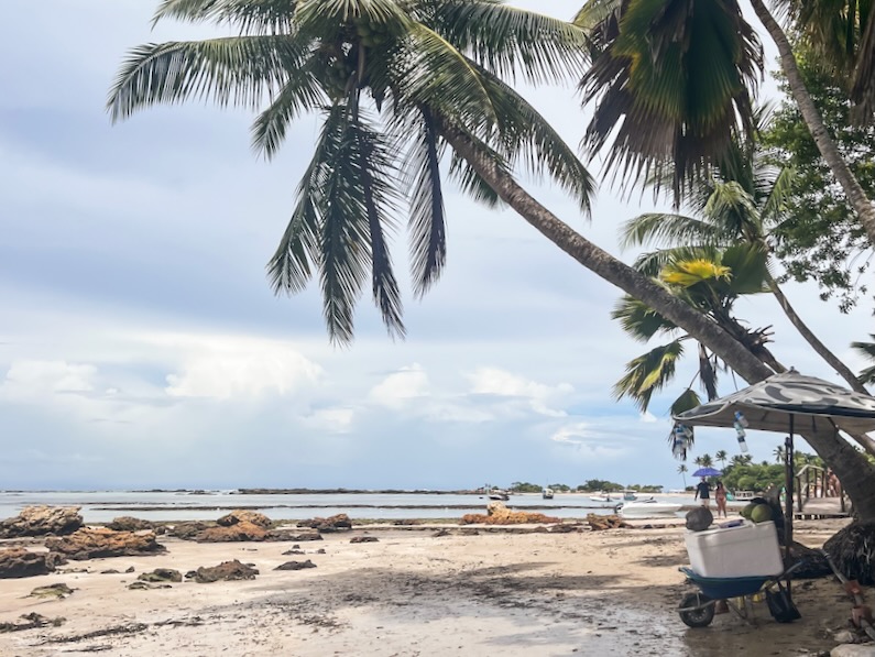 Third beach in Morro de São Paulo in Bahia, Brazil