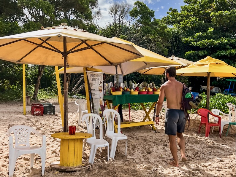 Beach bar in Morro de São Paulo