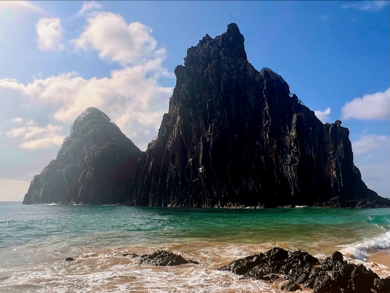 View of Dois Irmãos at Praia da Cacimba do Padre