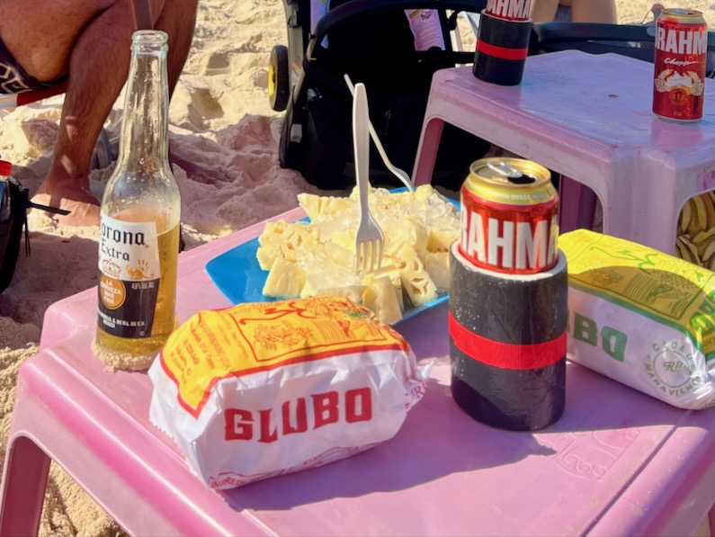 Beach snacks in Rio de Janeiro 