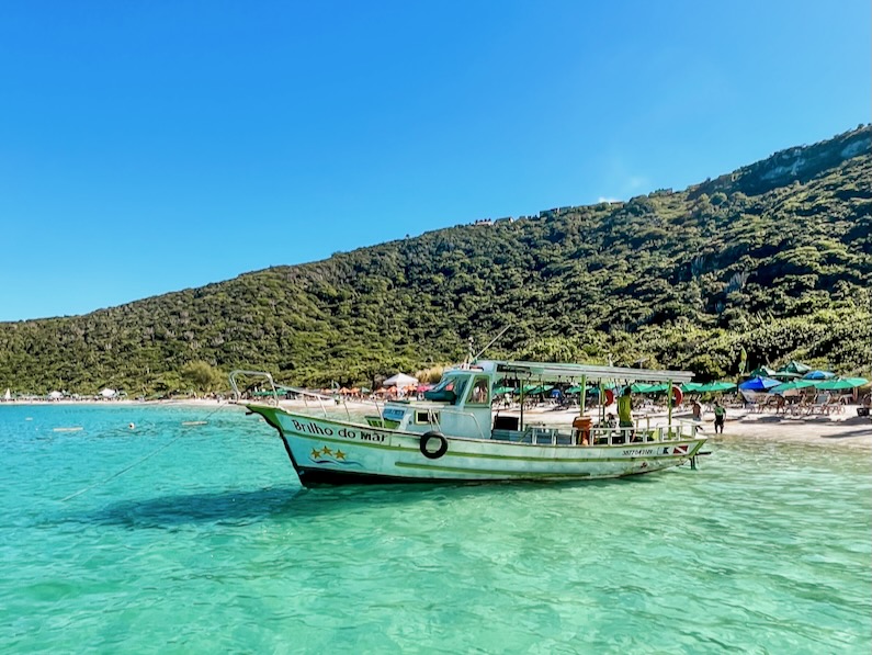 What some boats look like in Arraial do Cabo, Brazil