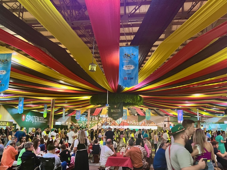 Largest Oktoberfest outside of Germany in Brazil