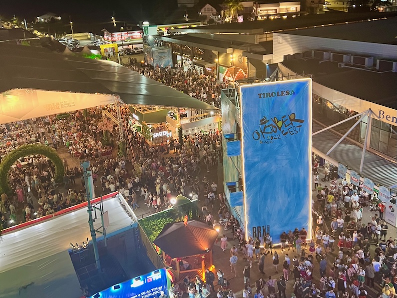 One giant party in Blumenau, Brazil at Oktoberfest