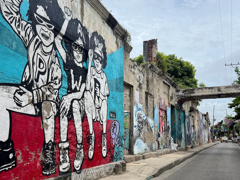 Getsemaní neighborhood in Cartagena, Colombia