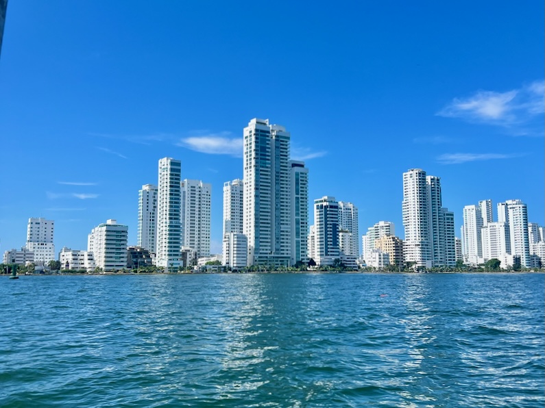 Views from boat ride to Blue Apple Beach