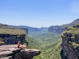 Views from the top of Cachoeirão Waterfall