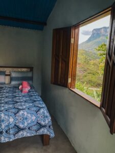 Room at Dona Raquel’s house in Vale do Pati