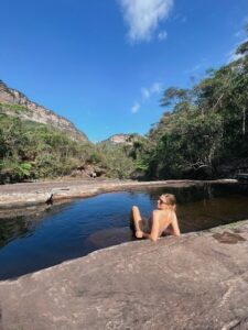 Lajeado Waterfall in the Vale do Pati, Brazil