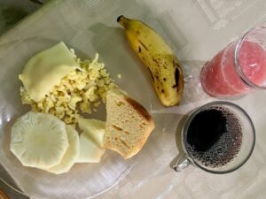 Breakfast on the Vale do Pati Trek in Brazil