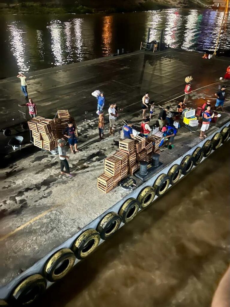 Take the ferry from Manaus to Santarém in Brazil