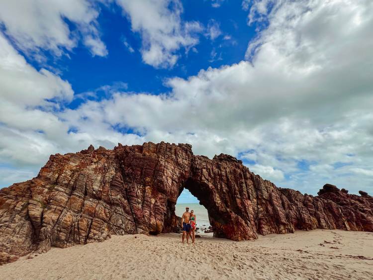 Visit Pedra Furada in Jericoacoara, Brazil