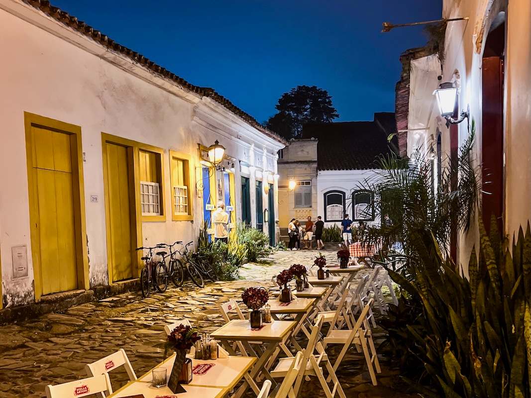 Paraty, Brazil at Night 