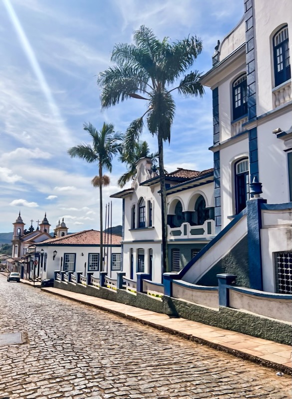 Churches in Mariana near Ouro Preto, Brazil
