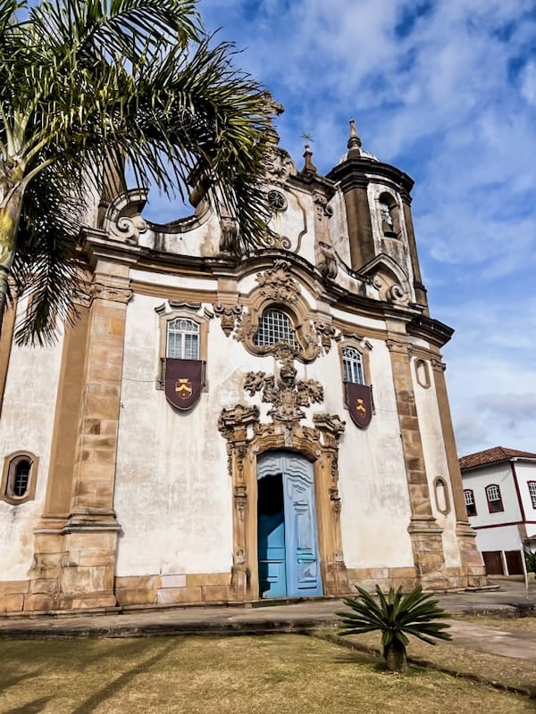 Famous churches in Ouro Preto, Brazil