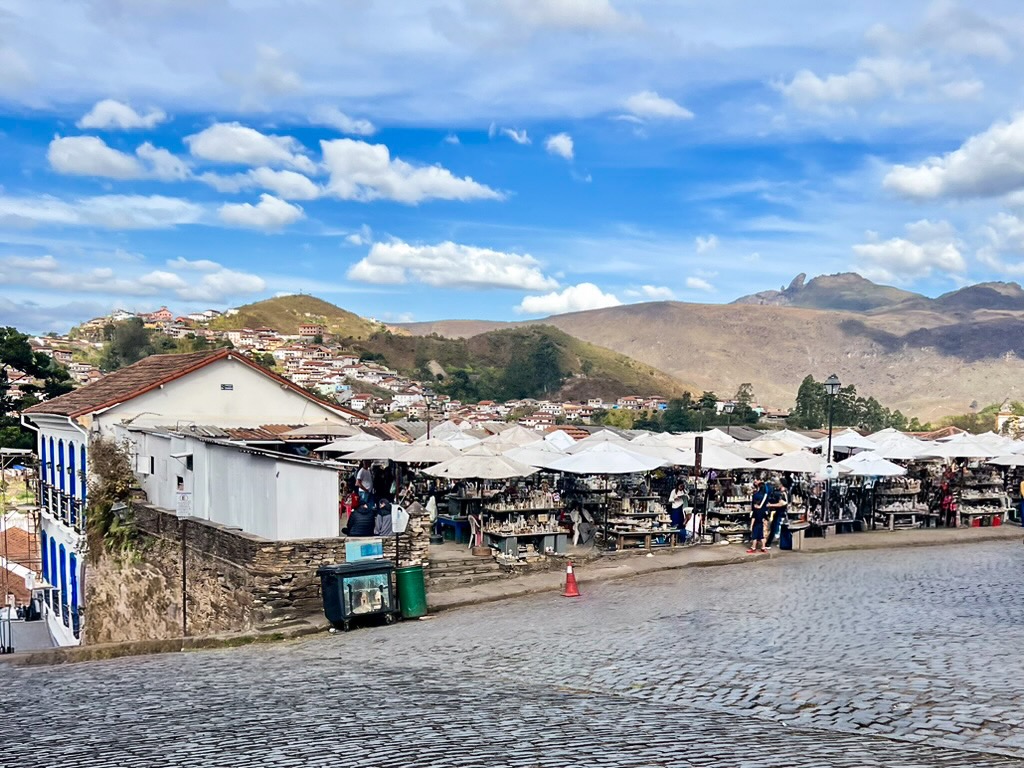 Craft fair in Ouro Preto, Brazil 