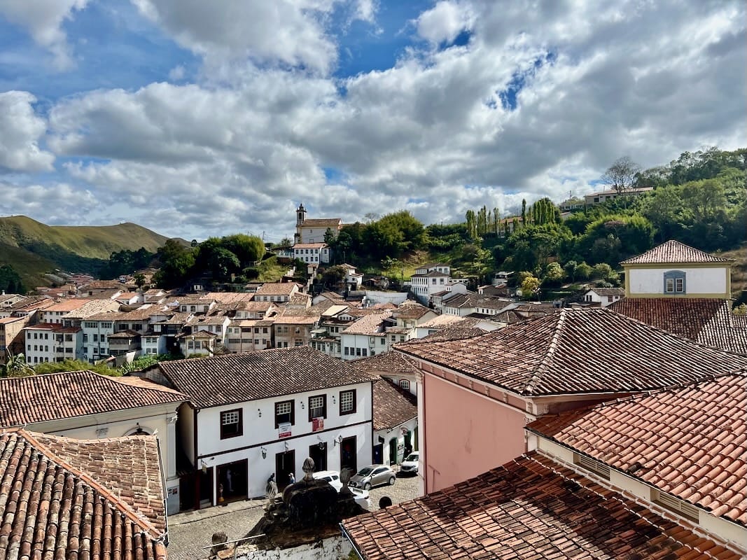 Ouro Preto's famous clay tile roofs 