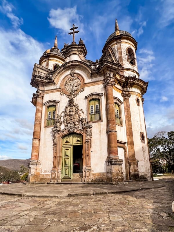 Famous churches in Ouro Preto, Brazil 