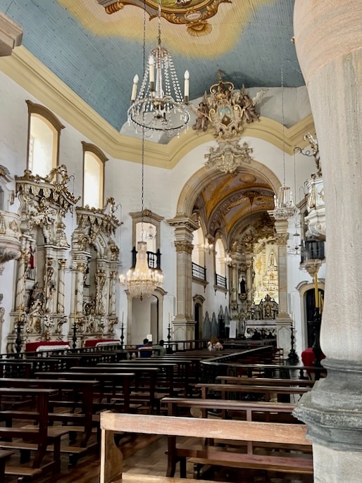 Famous churches in Ouro Preto, Brazil